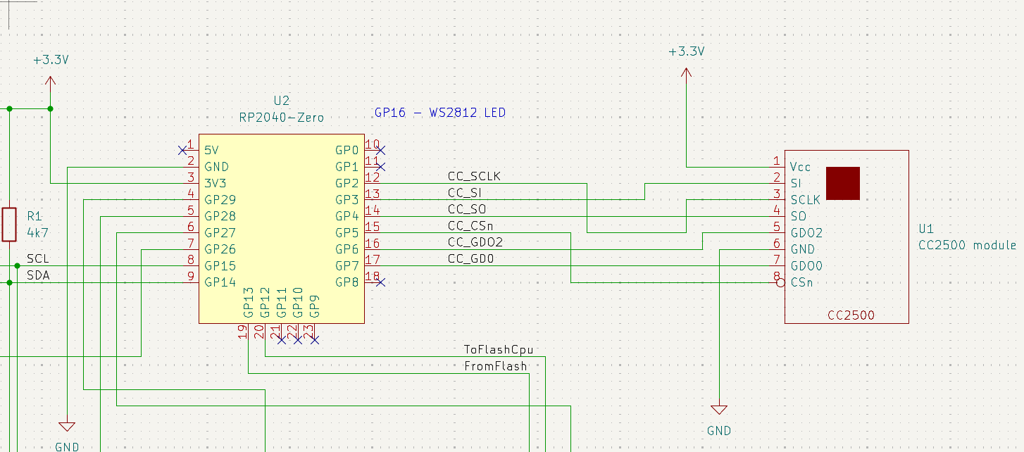 Part of CC2500 receiver schematic