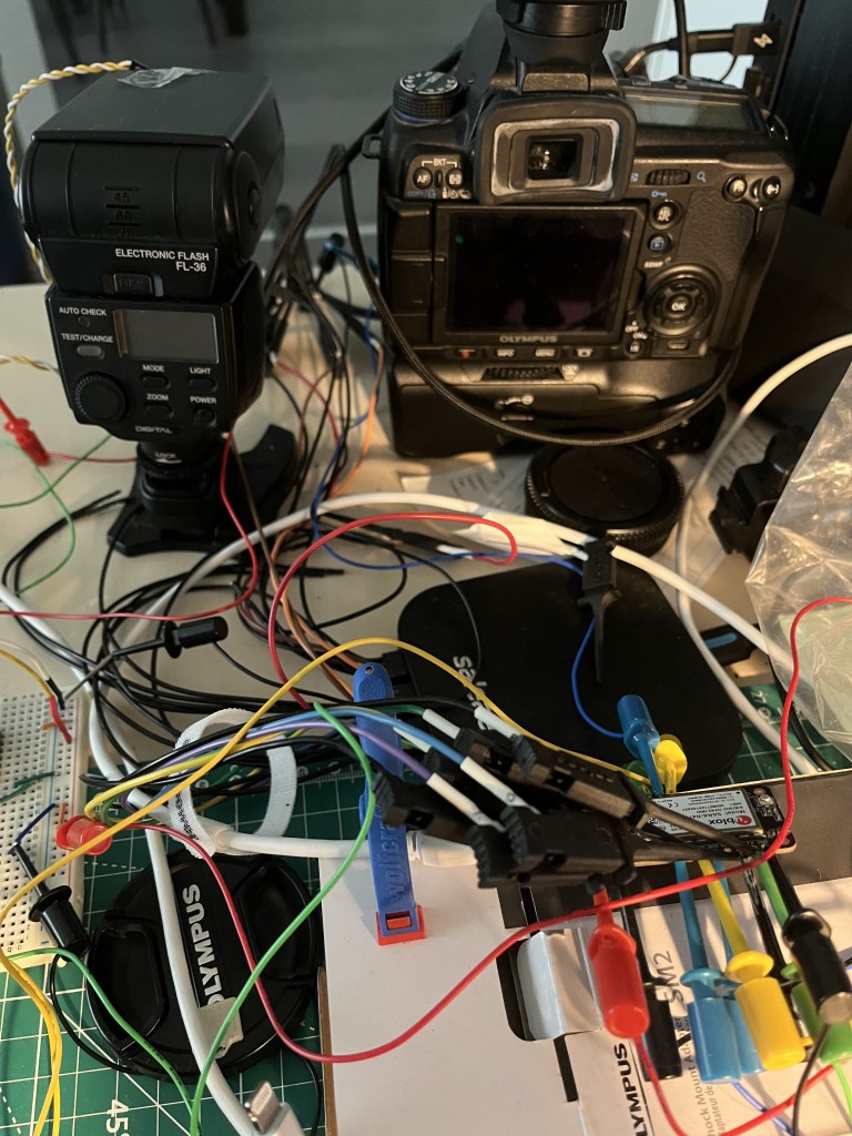 Test setup mess